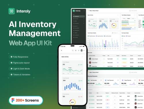 'AI Inventory Management Web App UI Kit'