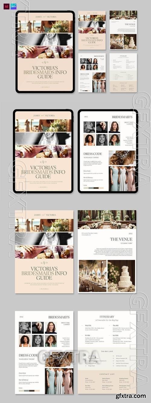 Digital Bridesmaid Planner Template 3XBZPPH Digital Bridesmaid Planner Template 3XBZPPH