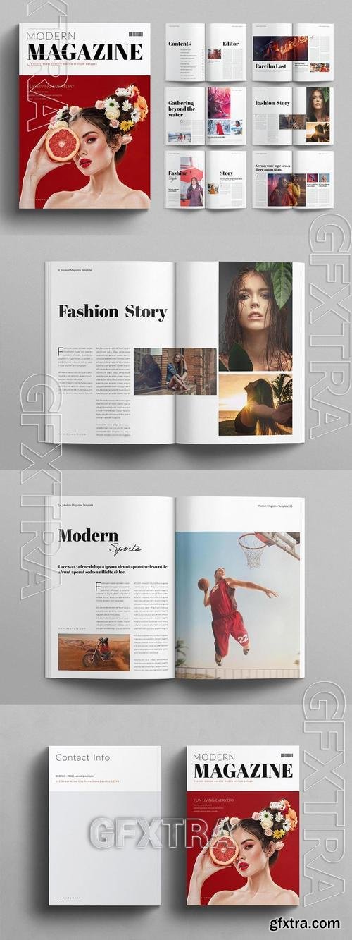 Modern Magazine Template 9SWRX9L Modern Magazine Template 9SWRX9L