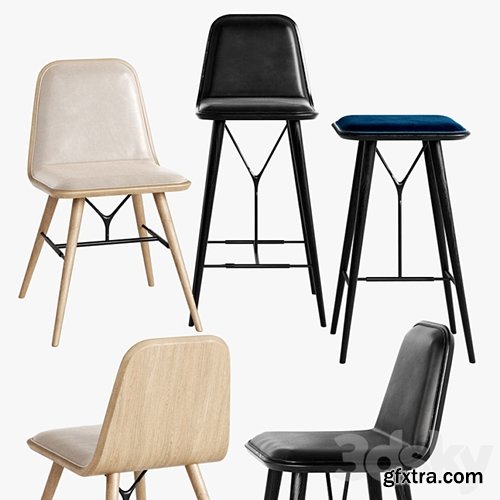 3dsky Pro - Fredericia Spine Stool Barstool Chair