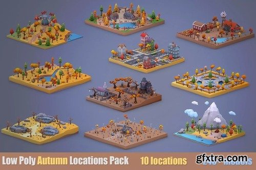 Low Poly Autumn Locations Pack v1.0.0 Low Poly Autumn Locations Pack v1.0.0