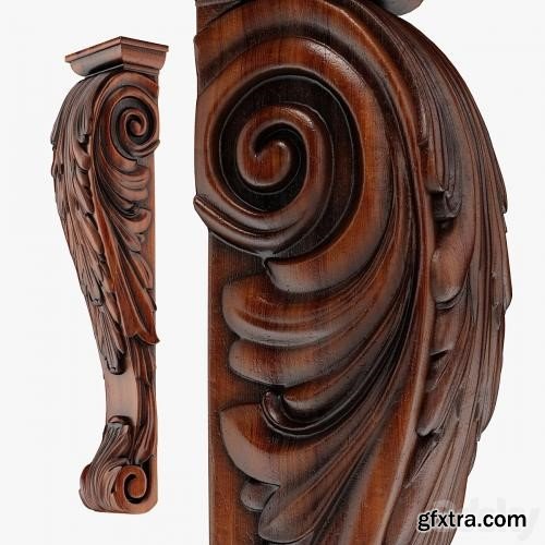 3dsky Pro - Wood Corbel-14
