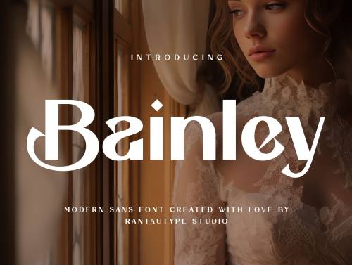 'Bainley Modern Feminine Typeface'