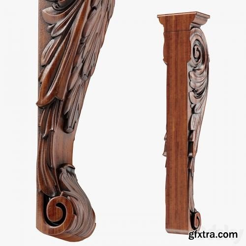 3dsky Pro - Wood Corbel-14