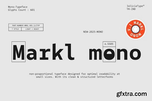 CreativeMarket - Markl Mono Monospaced Font