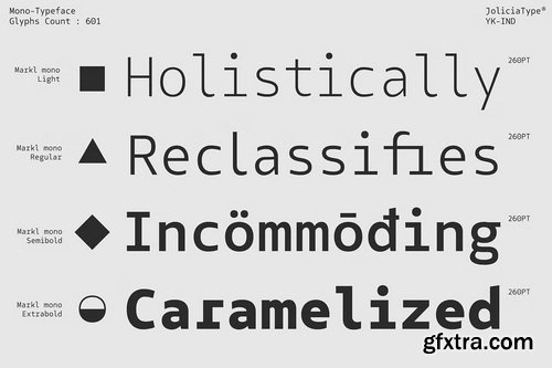 CreativeMarket - Markl Mono Monospaced Font