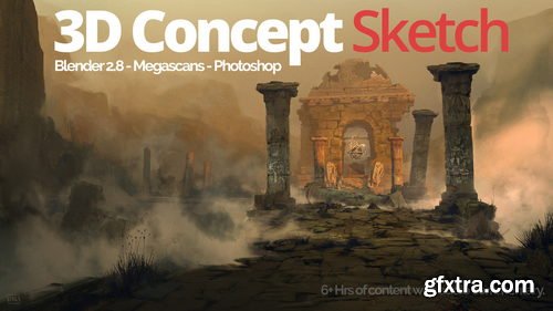 Artstation - Blender for Concept Art - Full workflow tutorial from Blender to Photoshop.
