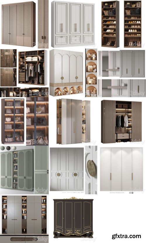 3dsky Pro - Wardrobe vol. 1 3d Models