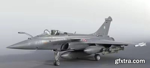 Dassault Rafale fighter jet - 3D Model