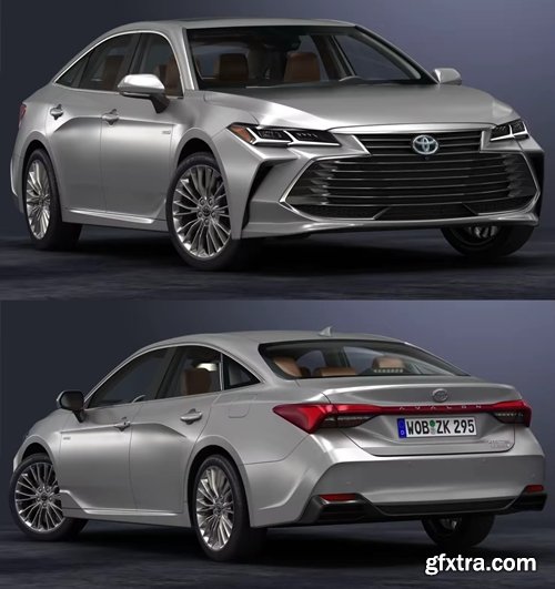 Toyota Avalon 2019 with HQ interior - 3D Model