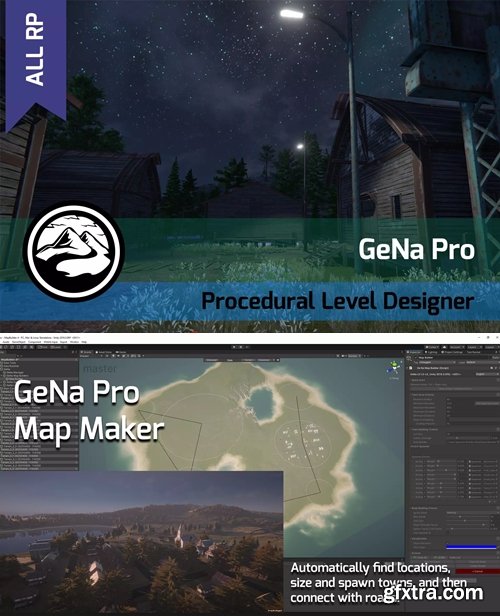 Unity Assetstore - GeNa Pro - Terrains, Villages, Roads & Rivers v3.5.7