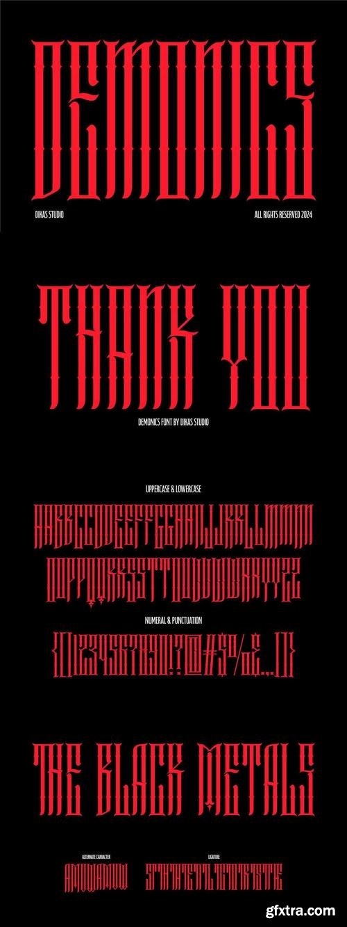 Demonics Font