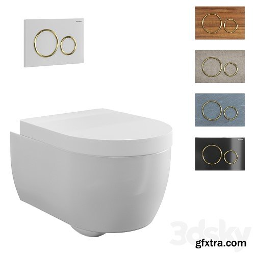3dsky Pro - Toilet wall mounted Geberit iCon