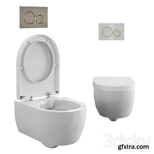 3dsky Pro - Toilet wall mounted Geberit iCon