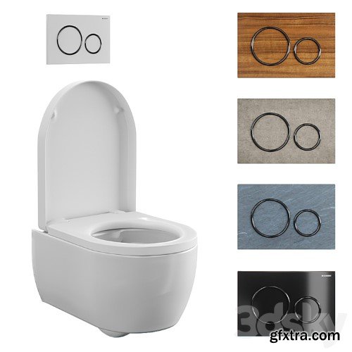 3dsky Pro - Toilet wall mounted Geberit iCon