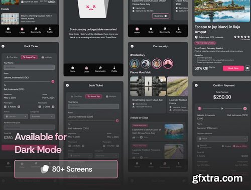 Craftwork Design - TravelSista Travel App UI Kit