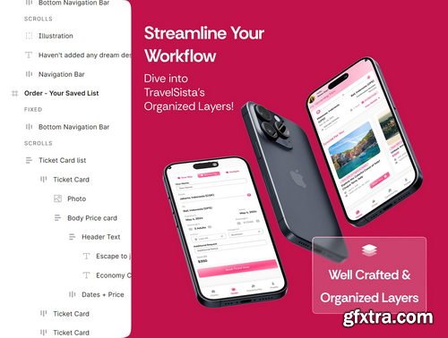 Craftwork Design - TravelSista Travel App UI Kit