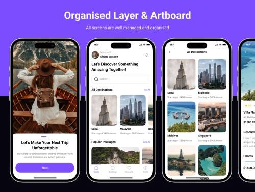 'Valro - Travel Agency App UI Kit'