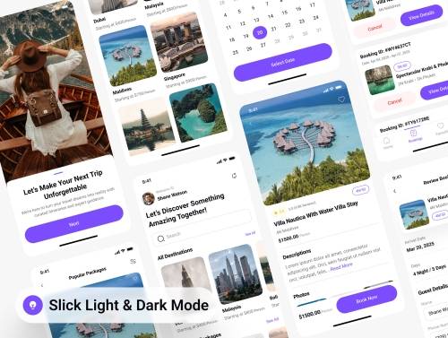 'Valro - Travel Agency App UI Kit'