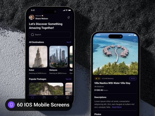 'Valro - Travel Agency App UI Kit'