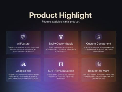 'Wavify – AI Powered Podcast Mobile App UI Kit'
