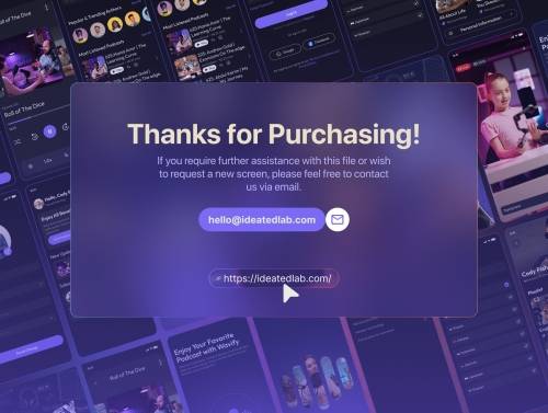 'Wavify – AI Powered Podcast Mobile App UI Kit'
