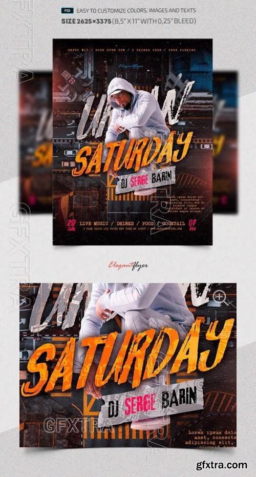 Urban Saturday - Premium Flyer template (PSD) Urban Saturday - Premium Flyer template (PSD)
