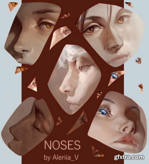 Gumroad - Aleriia_V - Tutorial - How I draw noses
