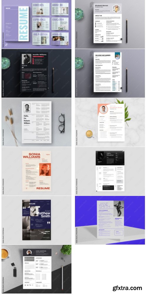 Creative Resume Layout Bundle #2 71xIND