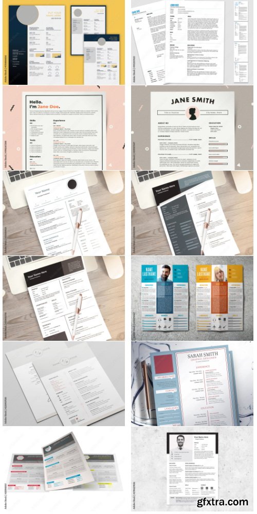 Creative Resume Layout Bundle #2 71xIND