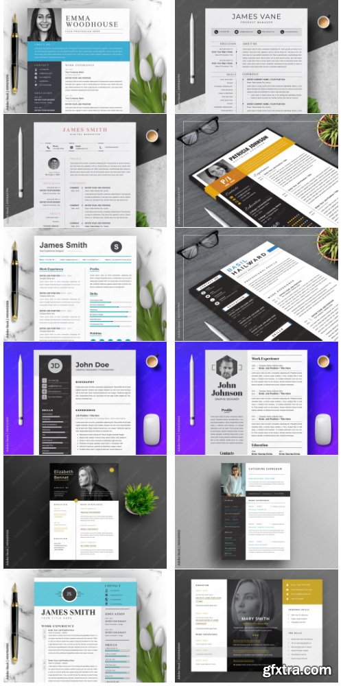 Creative Resume Layout Bundle #2 71xIND