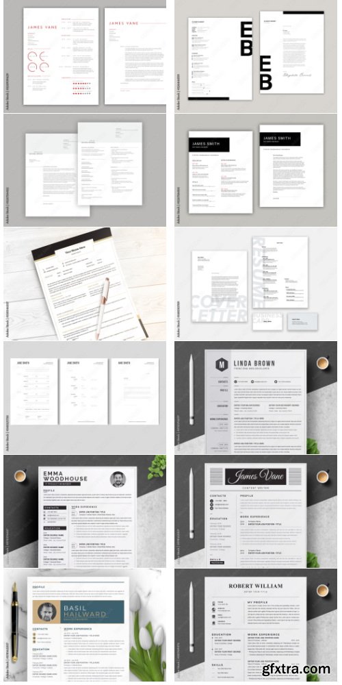 Creative Resume Layout Bundle #2 71xIND