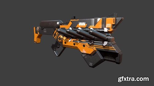 Cyborg weapon model - 3D Model