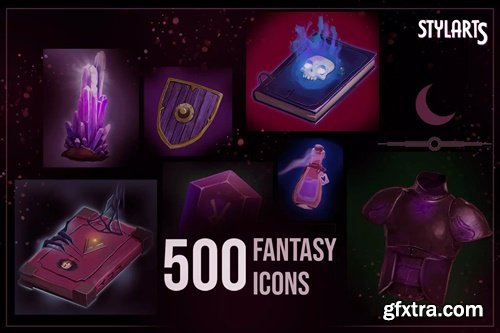Unity Asset - 500+ Fantasy Icons by StylArts v1.0
