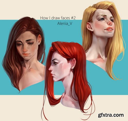 Gumroad - Aleriia_V - how I draw faces #2