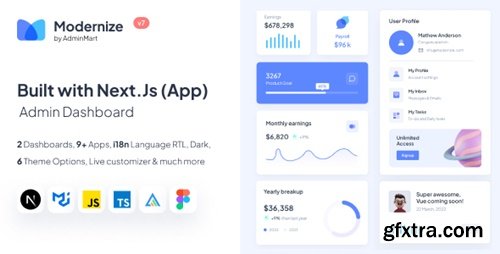 ThemeForest - Modernize Next Js Admin Dashboard with App Directory 44934186 v4.0