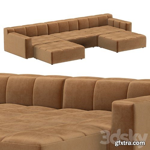 3dsky Pro - BURANO MODULAR CUSTOMIZABLE SECTIONAL