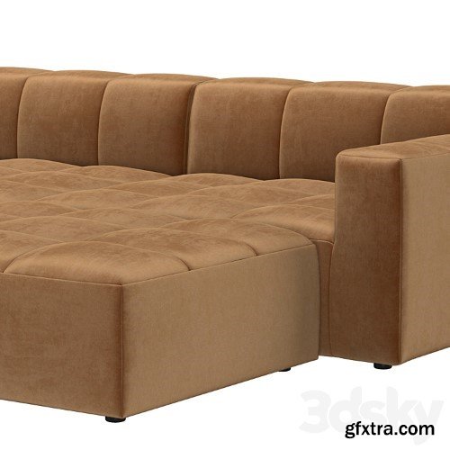 3dsky Pro - BURANO MODULAR CUSTOMIZABLE SECTIONAL