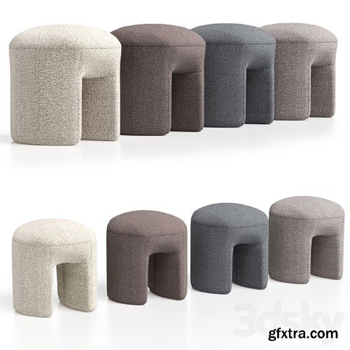 3dsky Pro - Pouf Shaggy by Ogogo