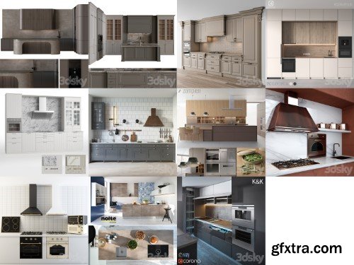 3dsky Pro - Modern Kitchen vol. 1 3d Models