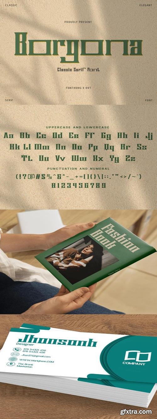 Borgona - Classic Serif Font
