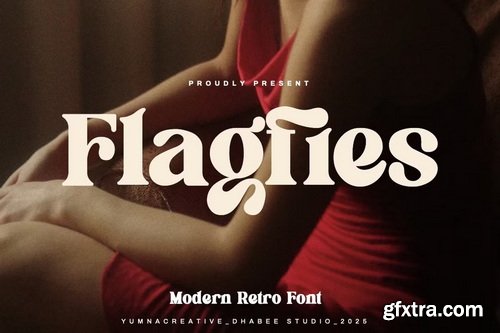 CreativeMarket - Flagfies - Modern Retro Font