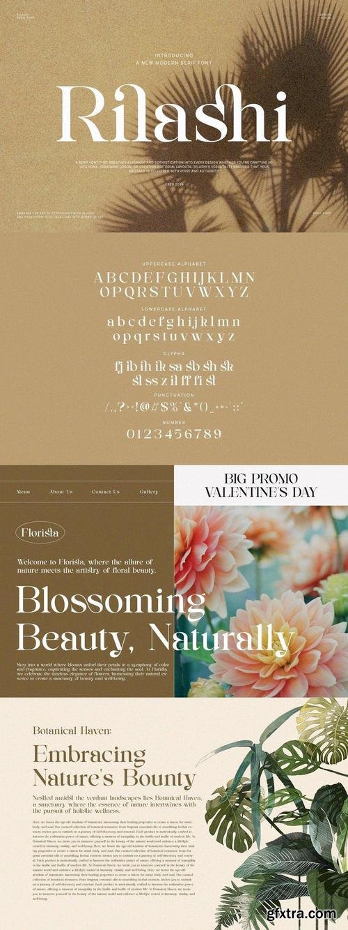 Rilashi - Elegant Serif Font
