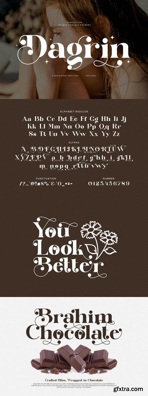 Dargin Elegant Serif Font Typeface
