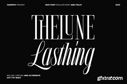 The Lune Lasthing Font