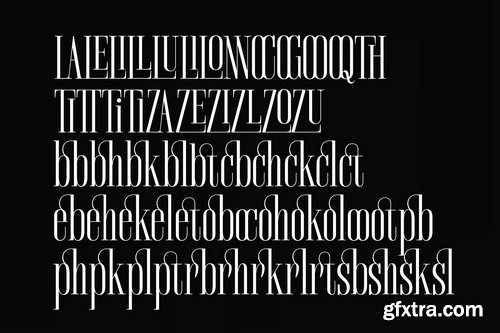 The Lune Lasthing Font