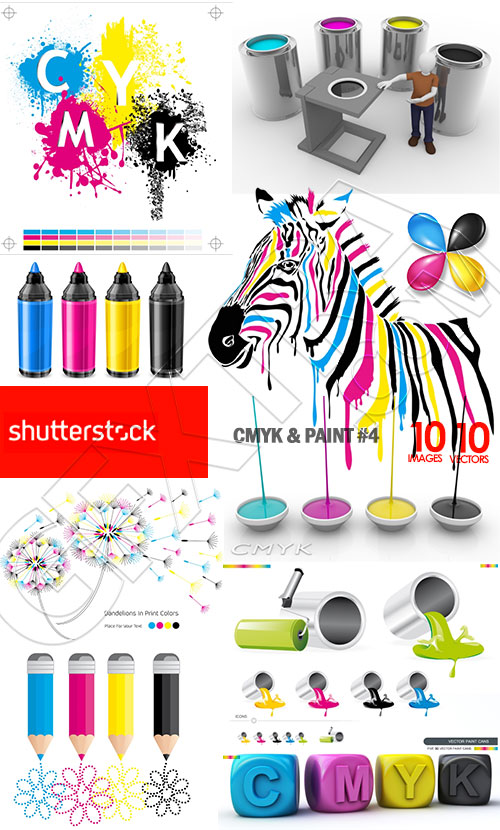 CMYK &amp; PAINT #4, 10xEPS 10xJPG