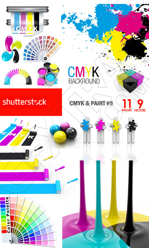 CMYK &amp; PAINT #5, 9xEPS 11xJPG