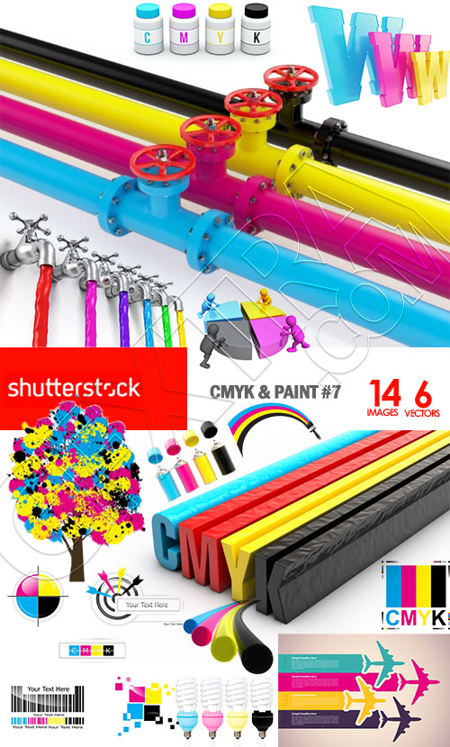 CMYK &amp; PAINT #7, 6xEPS 14xJPG