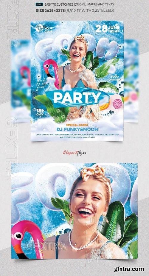 Foam Party - Premium Flyer template (PSD) Foam Party - Premium Flyer template (PSD)